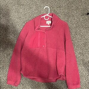 Pink Fleece Pullover